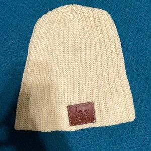 Love Your Melon Off White Beanie